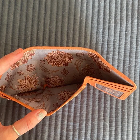 HOBO Leather Wallet Trio - Cream, Blue, and Orange - Picture 8 of 8